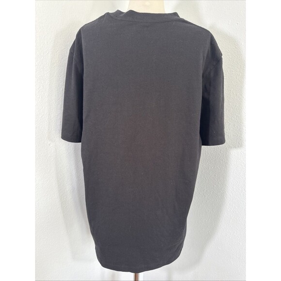 True Religion Jeans T shirt Mens M Black‎ Embroidered Logo Preppy - Picture 4 of 11